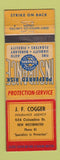 Matchbook Cover - JF Cogger Insurance New Westminster BC
