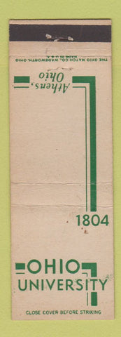 Matchbook Cover - Ohio University Athens OH