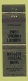 Matchbook Cover - Harbert Funeral Home Salem WV