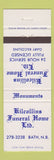 Matchbook Cover - Kilcollins Funeral Home Bath NB