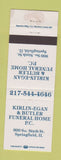 Matchbook Cover - Kirlin Egan Butler Funeral Home Springfield IL WEAR
