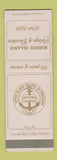 Matchbook Cover - Rhode Island College of Education RI 1954