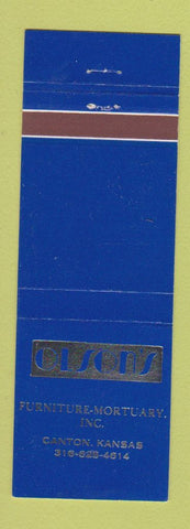 Matchbook Cover - Olson's Furniture Mortuary funeral Canton KS