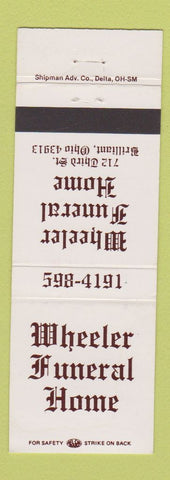 Matchbook Cover - Wheeler Funeral Home Brilliant OH