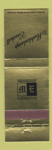 Matchbook Cover - Muehlenkamp Erschell Funeral Home Fort Thomas KY Newport