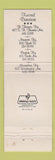 Matchbook Cover - Muehlenkamp Erschell Funeral Home Fort Thomas KY Newport