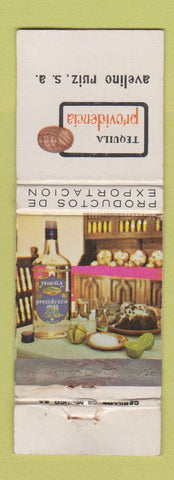 Matchbook Cover - Tequila Providencia Liquor Avelino Ruiz Mexico WORN