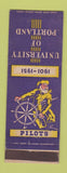 Matchbook Cover - University of Portland OR 1951 Pilots