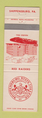 Matchbook Cover - Shippensburg State College PA Red Raiders