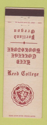 Matchbook Cover - Reed College Book Store Portland OR