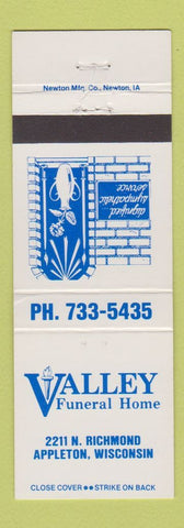 Matchbook Cover - Valley Funeral Home Appleton WI