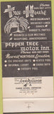 Matchbook Cover - Pepper Tree Motor Inn Santa Barbara CA 30 Strike