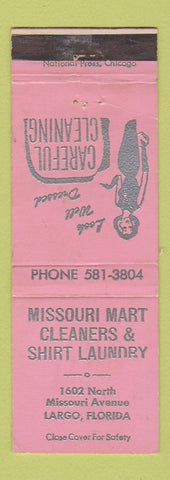 Matchbook Cover - Missouri Mart Cleaners Laundry Largo FL