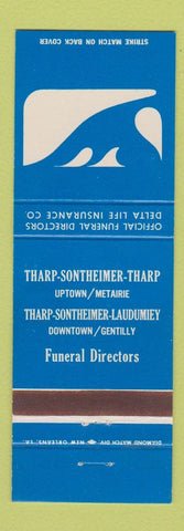 Matchbook Cover - Tharp Sontheimer Funeral Home Metairie Gentilly LA