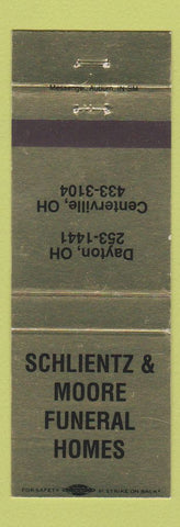 Matchbook Cover - Schlientz Moore Funeral Home Dayton Centerville OH