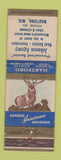 Matchbook Cover - Hartford Insurance Johnson Wautoma WI WEAR