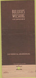 Matchbook Cover - Bullock's Wilshire Los Angeles CA 30 Strike
