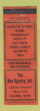 Matchbook Cover - Bon Agency Insurance Casper WY