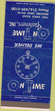 Matchbook Cover - On Time Fasteners Bedford OH 30 Strike