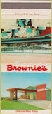 Matchbook Cover - Brownie's Restaurant St Clair Shores MI 30 Strike