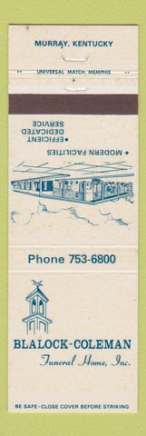 Matchbook Cover - Blalock Coleman Murray KY