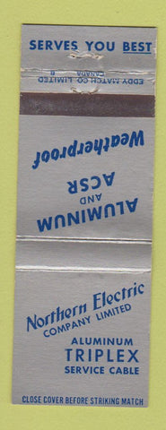 Matchbook Cover - Northern Electric Aluminum Triplex Canada WEAR