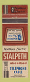 Matchbook Cover - Northern Electric Stalpeth Telephone Cable Canada WEAR