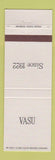 Matchbook Cover - Vasu Funeral Home Royal Oak MI