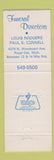 Matchbook Cover - Vasu Funeral Home Royal Oak MI