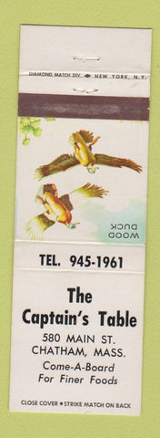 Matchbook Cover - Captain's Table Restaurant Chatham MA
