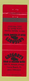 Matchbook Cover - Gregory's Steak Seafood Cocoa Beach FL