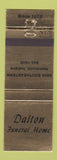 Matchbook Cover - Dalton Funeral Home Hammond IN
