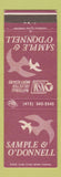 Matchbook Cover - Sample & O'Donnell Funeral Home Sharon PA