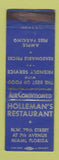 Matchbook Cover - Holleman's Restaurant Miami FL WEAR