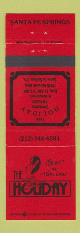 Matchbook Cover - Holiday Strip Club Santa Fe Springs CA