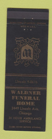 Matchbook Cover - Waldner Funeral Home Chicago IL