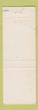 Matchbook Cover - Walsh Bilancio Guisinger Funeral Home