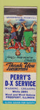 Matchbook Cover - Perry's DX oil gas Freeport IL WEAR