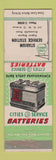 Matchbook Cover - Cities oil gas Batteries Stadium Service