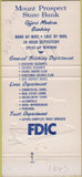 Matchbook Cover - Mount Prospect State Bank Busse Emerson 30 Strike