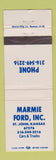 Matchbook Cover - Marmie Ford St John KS