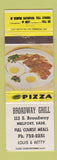 Matchbook Cover - Broadway Grill Melfort SK WORN