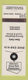 Matchbook Cover - Glenna's Brass Ball Restaurant Paddock Lake WI