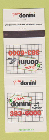 Matchbook Cover - Pizza Donini Restaurant