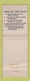 Matchbook Cover - CJ Lauer Insurance WORN
