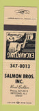Matchbook Cover - Salmon Brothers Excavating Netcong NJ PEACH