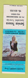 Matchbook Cover - Service Texaco oil gas Ville Degelis QC pinup