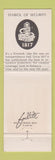 Matchbook Cover - Allman Insurance Agency Reliance Moody TX