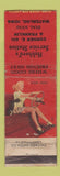 Matchbook Cover - Hubbard's Service oil gas Waterloo IA pinup WEAR
