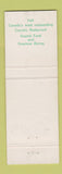 Matchbook Cover - White Horse Restaurant Paris ON